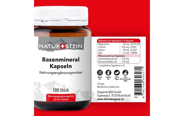 Actual product image Naturstein Bases (100 Piece, Capsules, 181 g)