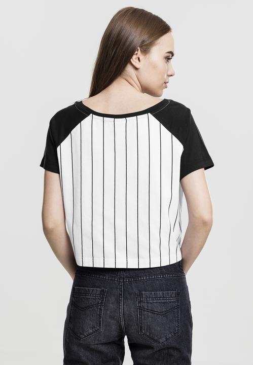 Actual product image Urban Classics Ladies Cropped Baseball Tee (XS)