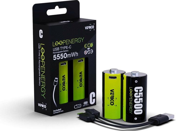 Produktbild Verico LoopEnergy Baby C 1,5V (2 Stk., C, 3700 mAh)