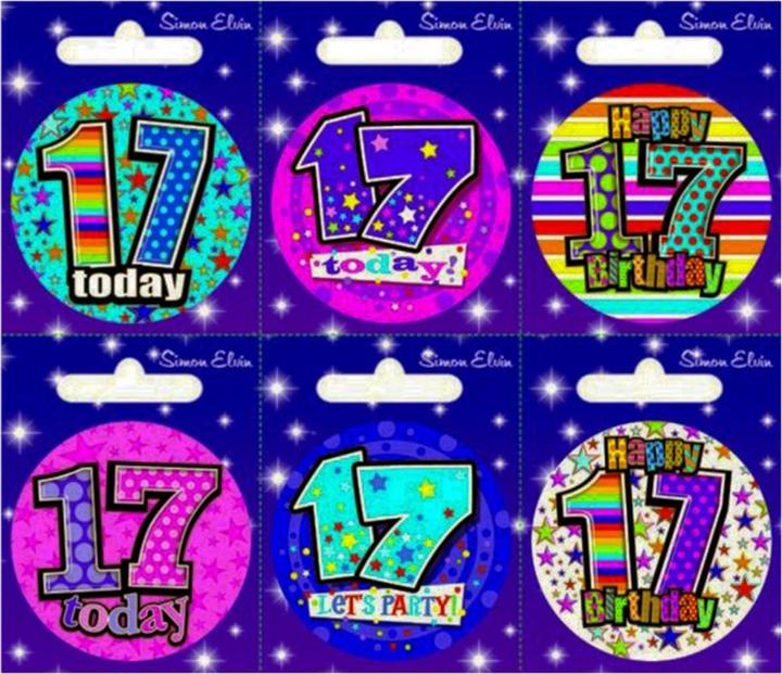Actual product image Simon Elvin Various Ages (1-17) Small Badges (Pack Of 6)