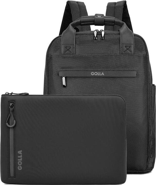 Image du produit Golla Ensemble sac à dos et housse d'ordinateur portable 15 pouces, Black