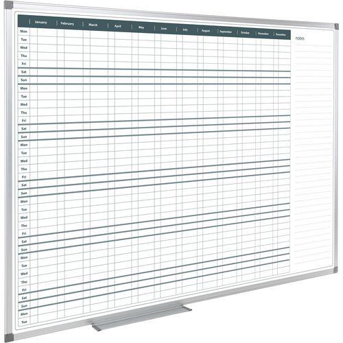 Immagine prodotto Markenlos Lavagna magnetica PLY96OD Pianificazione annuale bianca (90 x 60 cm)