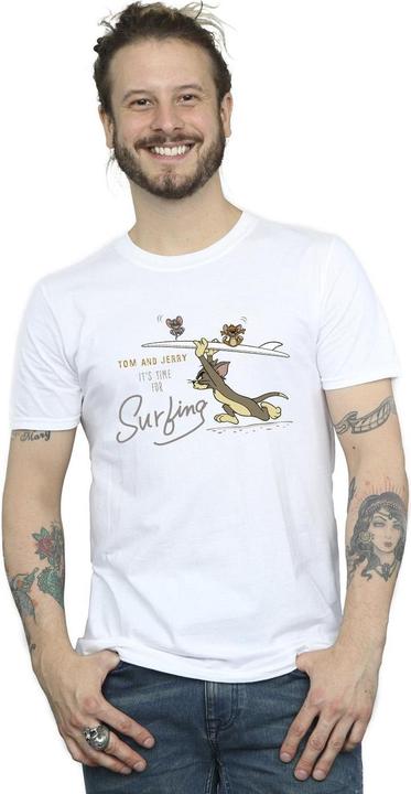 Immagine prodotto Tom & Jerry It's Time For Surfing Maglietta Uomo (XXL)
