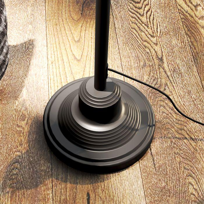 Produktbild Swisshandel24 Stehlampe im Vintage-Design, verstellbare Stehleuchte für Wohnzimmer, Schwarz (E27)