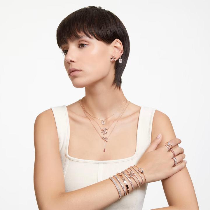 Actual product image Swarovski Volta Necklace Loop Small White Rose Gold (Swarovski Metal, 38 - 43 cm)