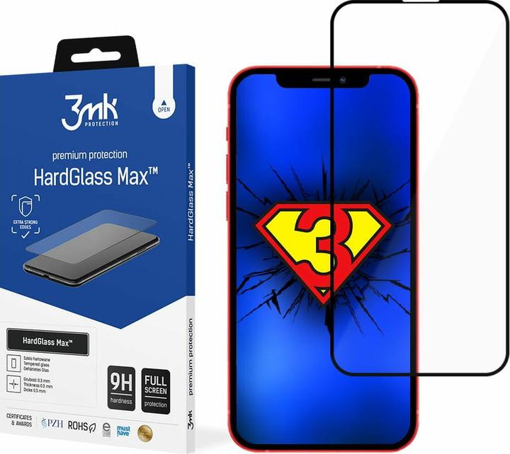 Actual product image 3MK Hardglass Max screen protector (1 Piece, Apple iPhone 13)