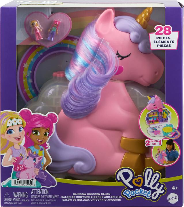 Produktbild Polly Pocket Einhorn Haarspiel Schatulle