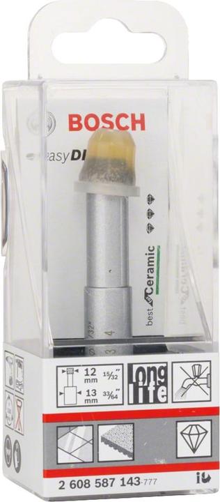 Produktbild Bosch Professional Zubehör Diamanttrockenbohrer Easy Dry Best for Ceramic, 12 x 33 mm (12 mm)