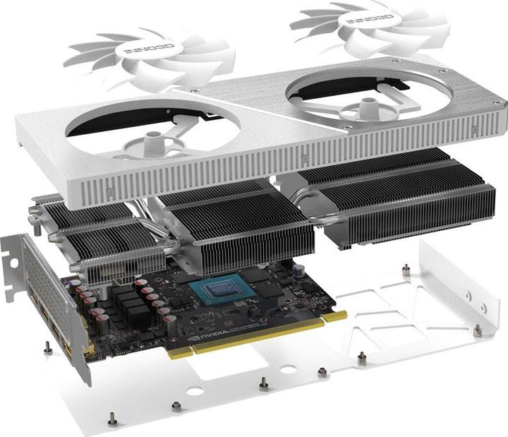 Actual product image Inno3D RTX4060 TI Twin X2 OC WHITE 8GB GDDR6 HDMI 3x (8 GB)