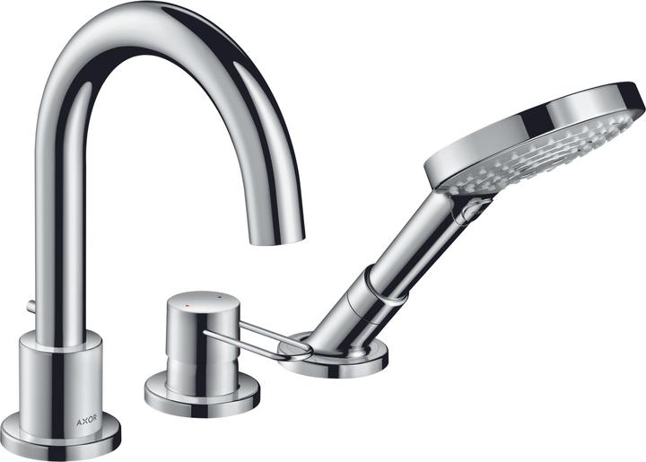 Image du produit hansgrohe Mitigeur monocommande 3 trous pour baignoire AXOR UNO Poignée chromée