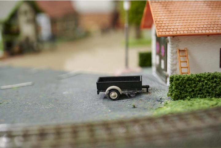 Actual product image Carson Modellsport 1:87 Platform trailer w. trailer hitch. 1:87 Trailer