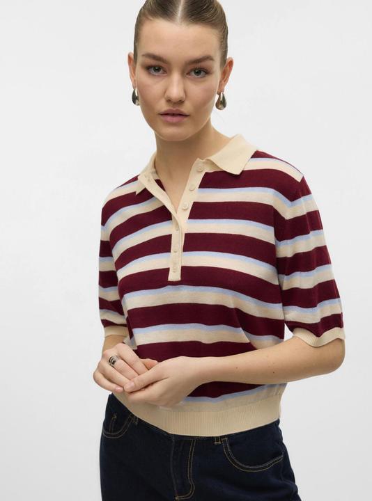 Actual product image Vero Moda AWSIKITA Gestricktes Poloshirt Polo (S)