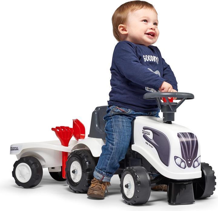 Actual product image Falk Baby Tractor Valtra Baltas su Trailer + accessories from 1 year