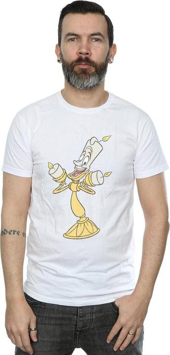 Immagine prodotto Disney Beauty And The Beast Lumiere Distressed Maglietta Uomo (L)