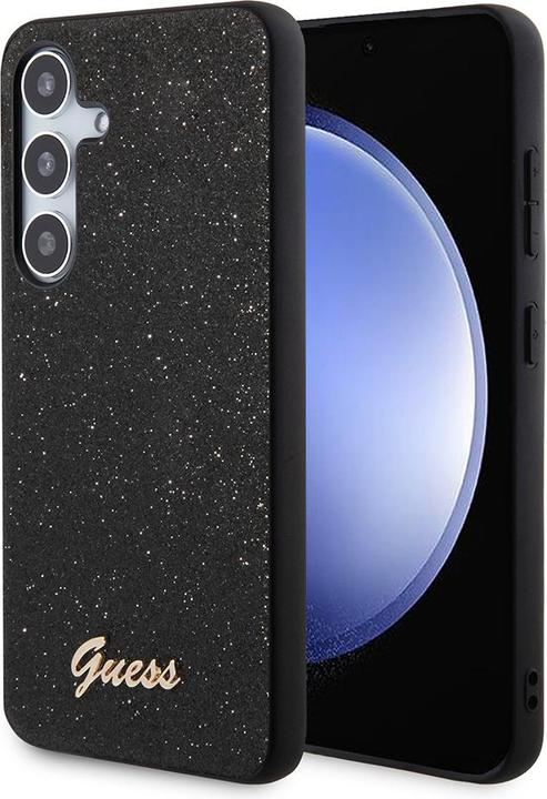 Immagine prodotto Guess Custodia per S24+ S926 GUHCS24MHGGSHK Custodia rigida Glitter Script nero (Samsung Galaxy S24+)