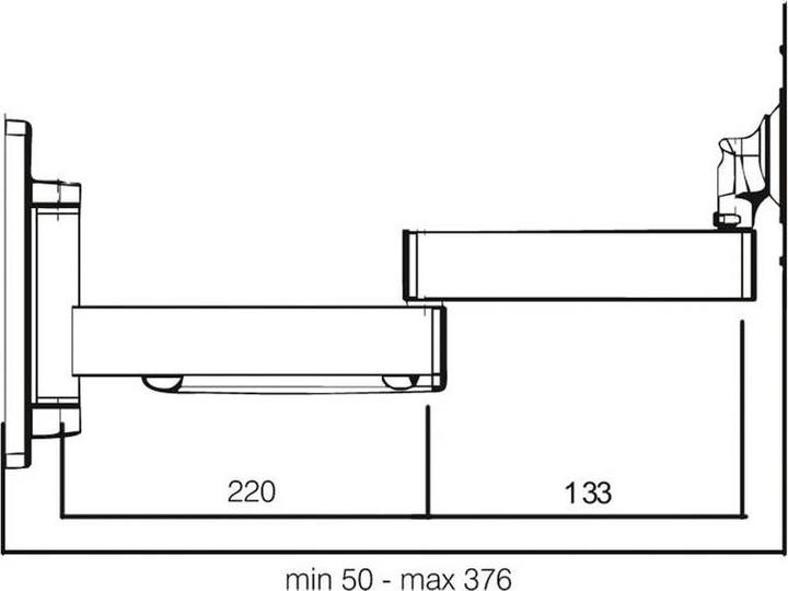 Immagine prodotto Roline Supporto a parete per LCD/TV extra lungo 5 punti di rotazione (Muro, 25 kg)