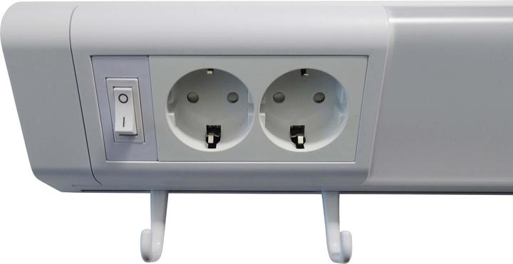Produktbild Müller Licht LED Unterbauleuchte 50cm inkl. 2 Schutzkontaktsteckdosen und 4 Handtuchhaken