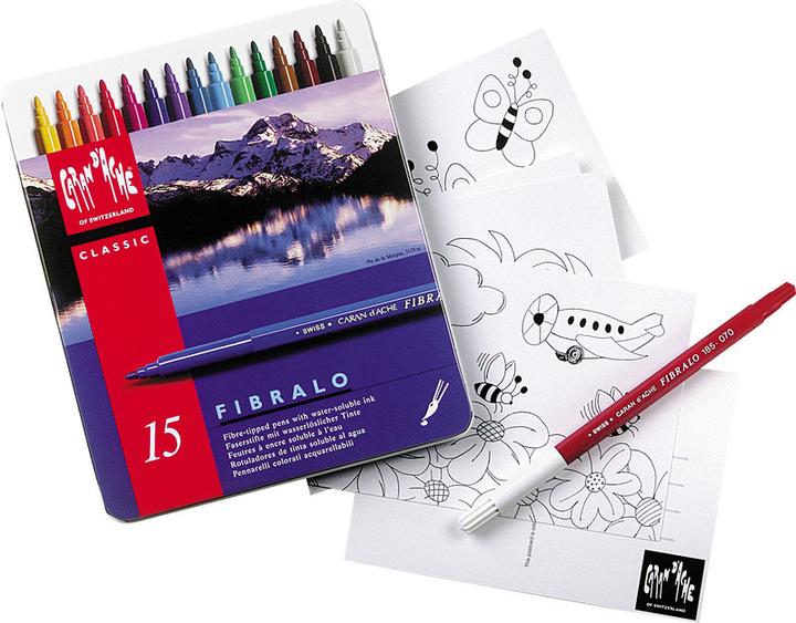 Produktbild Caran d'Ache Fibralo Metallschachtel (Mehrfarbig, 15 x)