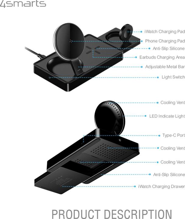 Actual product image 4smarts UltiMag Trident (15 W)