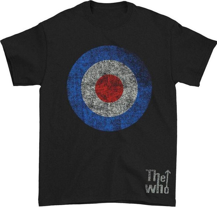 The Who Unisex Adult Target Distressed Cotton T-Shirt (S)
