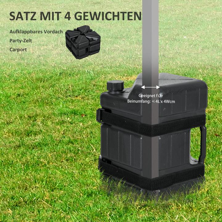 Produktbild Outsunny Pavillonankergewicht mit Griff und Gurt (21 cm, 21 cm)