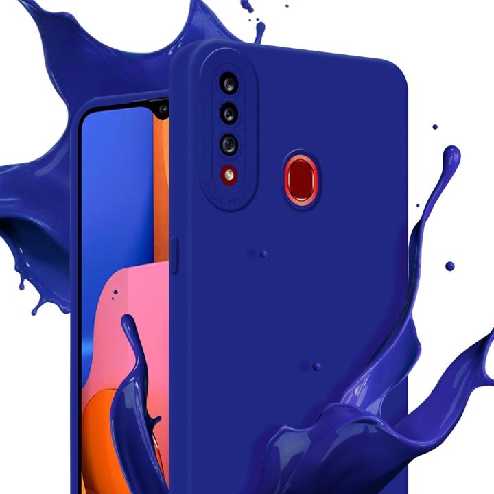 Productafbeelding Cadorabo Hoesje voor Samsung Galaxy A20s in TPU Fluid LM162 Style (Samsung Galaxy A20)