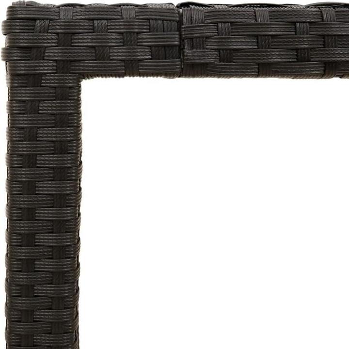 Produktbild VidaXL Gartentisch mit Glasplatte (90 cm)