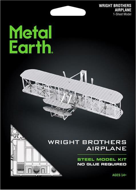 Produktbild Metal Earth Metall-Erde Wright Brothers Flugzeug