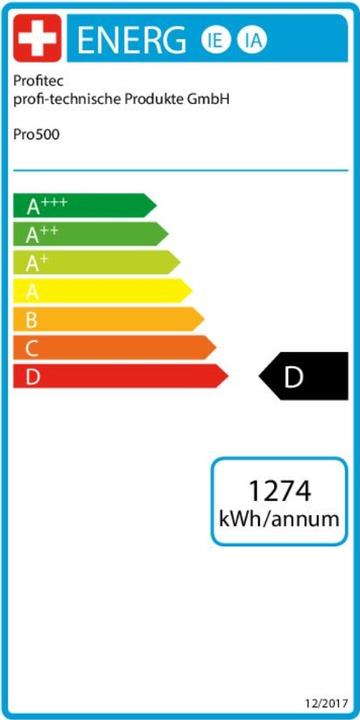 Label énergétique Profitec Pro 500