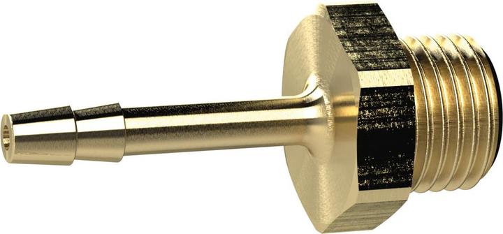 Actual product image Riegler 130992-MS2391413 Screw-in hose nozzle, G 1/4, for hose LW 13 mm, SW 17, MS, 1pc
