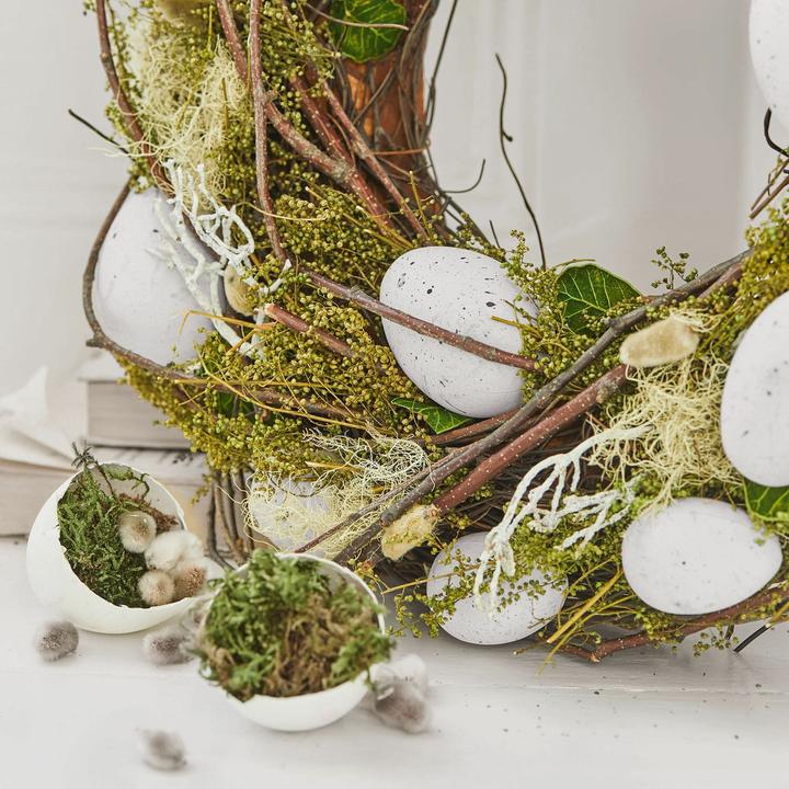 Image du produit Loberon Couronne d'oeufs Lune vert/blanc (1 x, H, 30 cm)