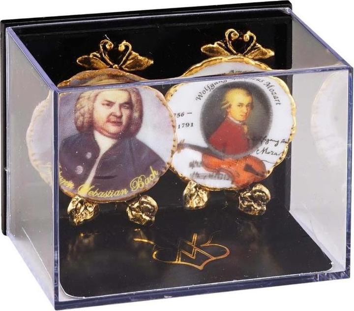 Immagine prodotto Reutter 001.400/0 - Placche da parete "Mozart/Bach", miniatura