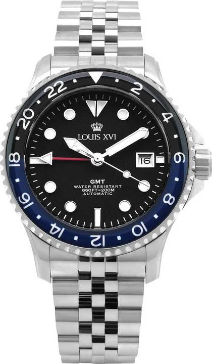 Louis XVI Mirabeau GMT (Taucheruhr, Lünette drehbar links, 41 mm)