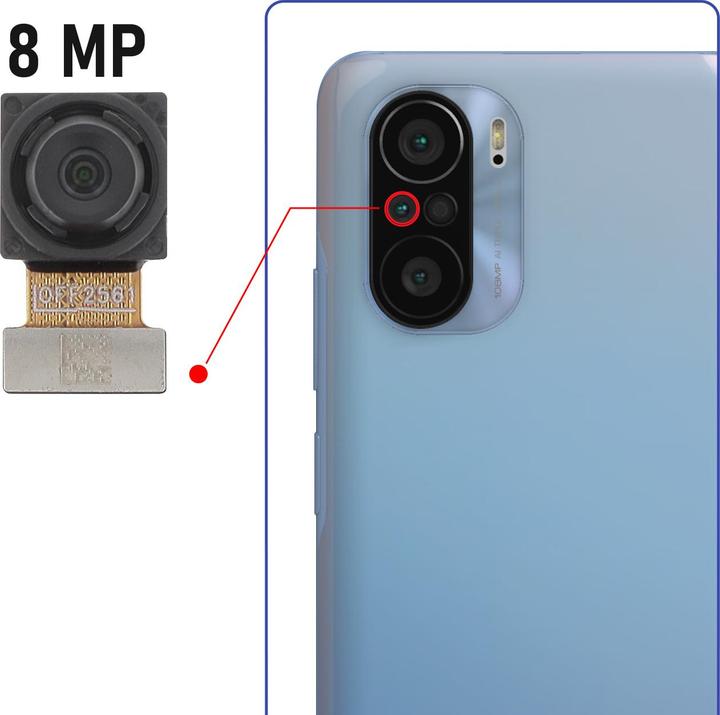 Immagine prodotto Clappio Ricambio per fotocamera ultragrandangolare (Xiaomi Mi 11i)