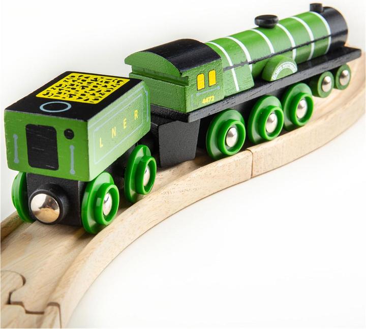 Actual product image Bigjigs Wooden Train Flying Scotsman