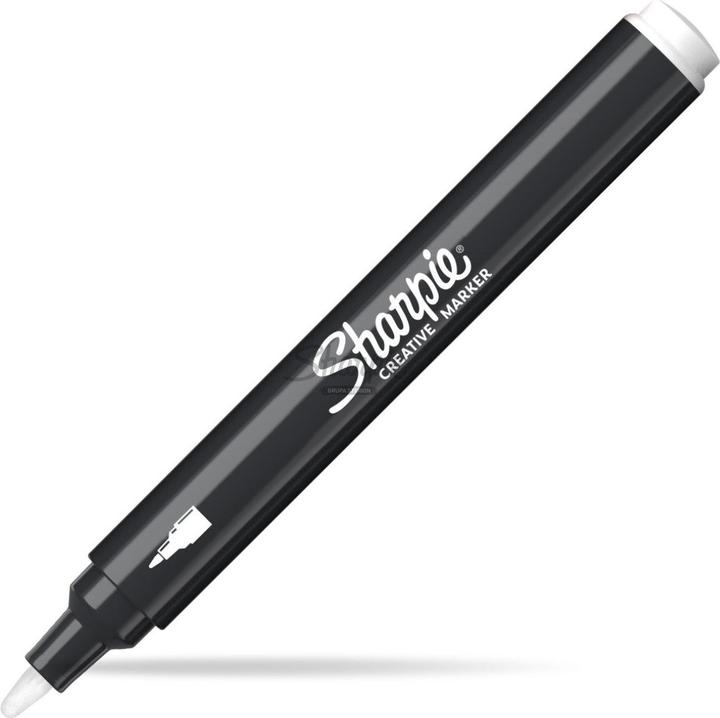 Produktbild Sharpie Creative Akryl Paint Marker | Bullet spids | Hvid | 6 stk (Schwarz, 1 x)