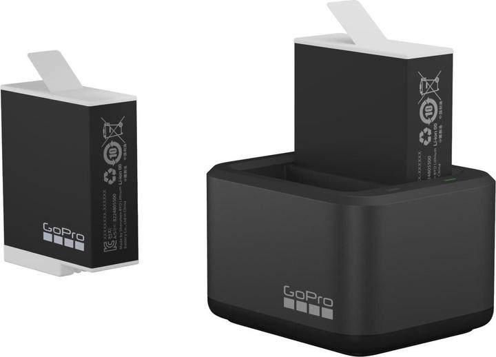Produktbild GoPro Dual Battery Charger + Enduro Batteries (Hero 11 Black, Hero 9 Black, Hero 10 Black, Hero 12 Black)