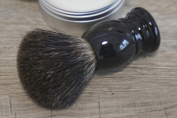 Image du produit Blaireau pur, Noir, manche plastique, hauteur : 10,5 cm (Blaireau)
