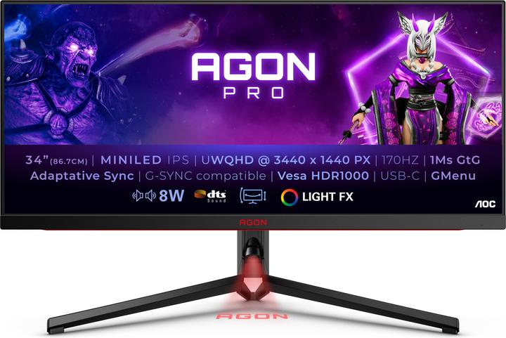AOC AG344UXM (3440 x 1440 pixels, 34")