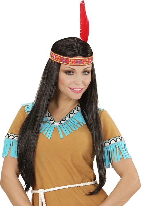 Produktbild Widmann INDIANERPERÜCKE MIT HAARBAND UND FEDER in Polybag