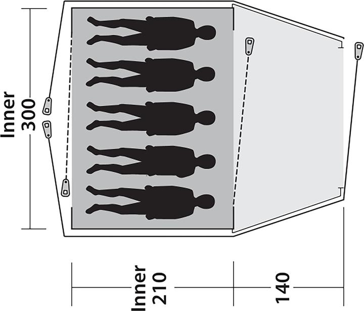 Produktbild Outwell Cloud 5 (Kuppelzelt, 10.11 kg, 5 Personen)