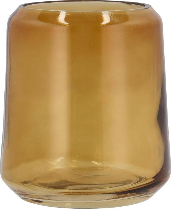 Actual product image Södahl Toothbrush mug vintage amber, glass (12.5 x 10.5 x 10.5 cm)