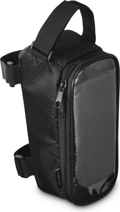 Immagine prodotto Hama Fahrrad-Rahmentasche mit durchsichtigem Handy-Fach, für Oberrohr, Schwarz (1.70 l, Borsa telaio)
