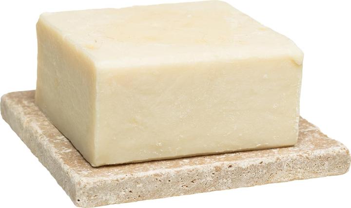 Produktbild Natura Punto Hamam-Seife mit Oliven-Öl, mit Seifenablage aus Travertin (Hartseife)