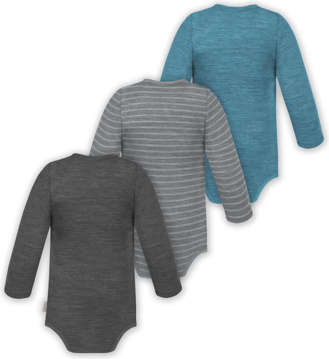 Immagine prodotto Normani Confezione da 3 pezzi di body a maniche lunghe in merino per bambino e bambina - 9355 (50)