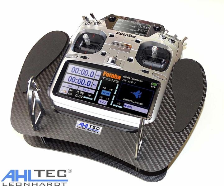 Actual product image AHLtec futaba t32mz carbon transmitter console with standard transmitter console bracket, without hand