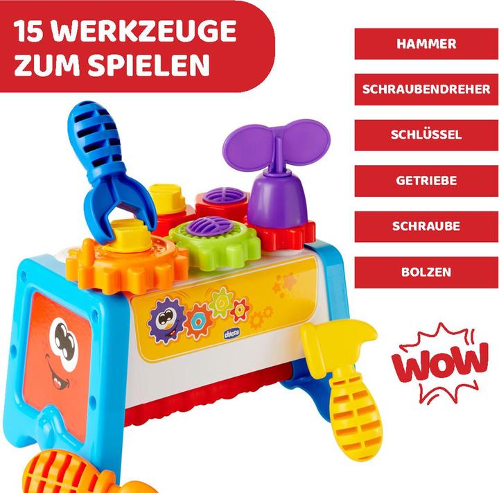 Actual product image Chicco 2 in 1 Tool & Workbench