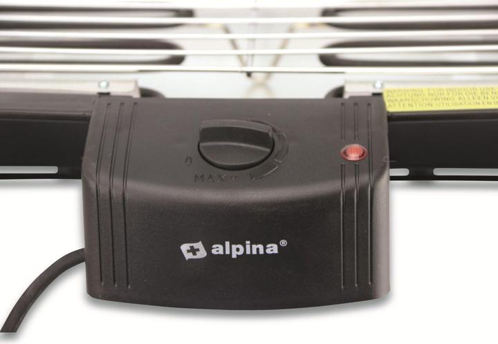 Image du produit Alpina Maschinen Gril électrique de table 2000W noir (2 kW)