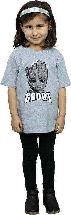 Immagine prodotto Guardians Of The Galaxy Groot Face Maglietta Ragazze (140, 146)