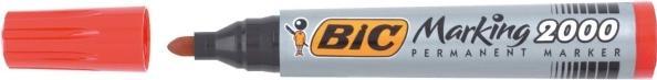 Immagine prodotto Bic Marcatore permanente Eco 2000 2-5 mm, rosso, 12 pezzi in confezione 000033 (Rosso, 1.70 mm, 12 x)